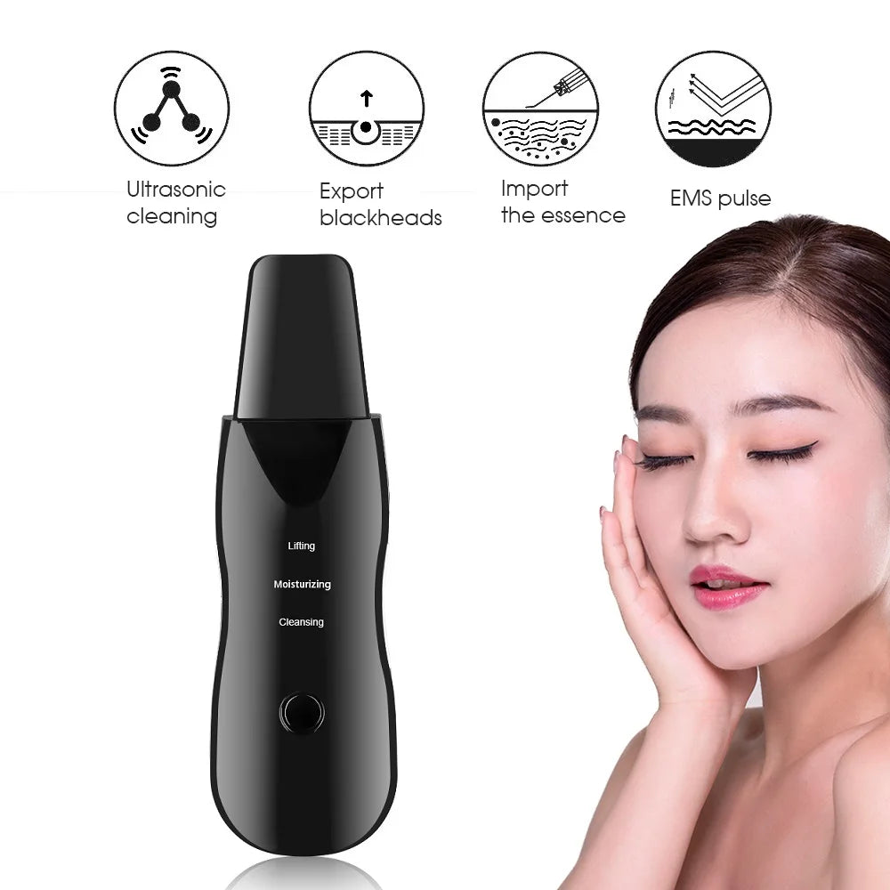 Ultrasonic face scrubber