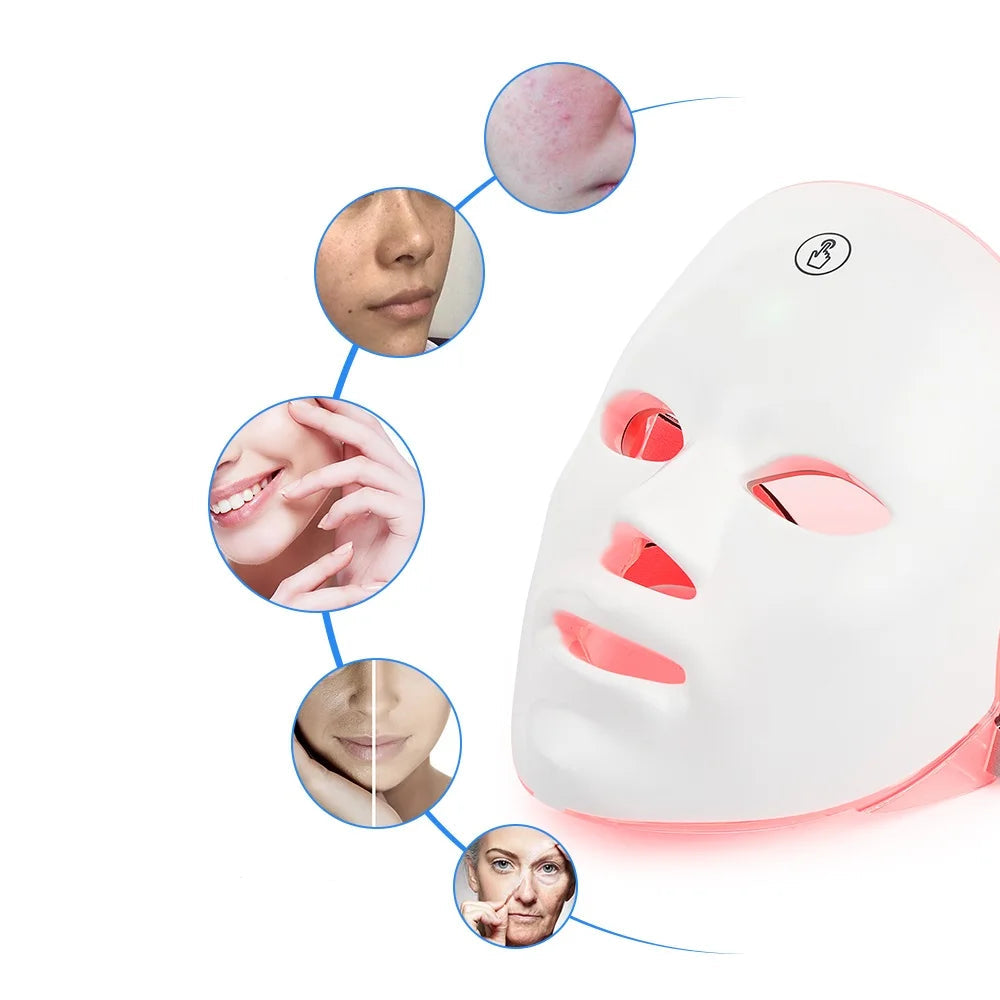 7-Color LED Facial Therapy Mask