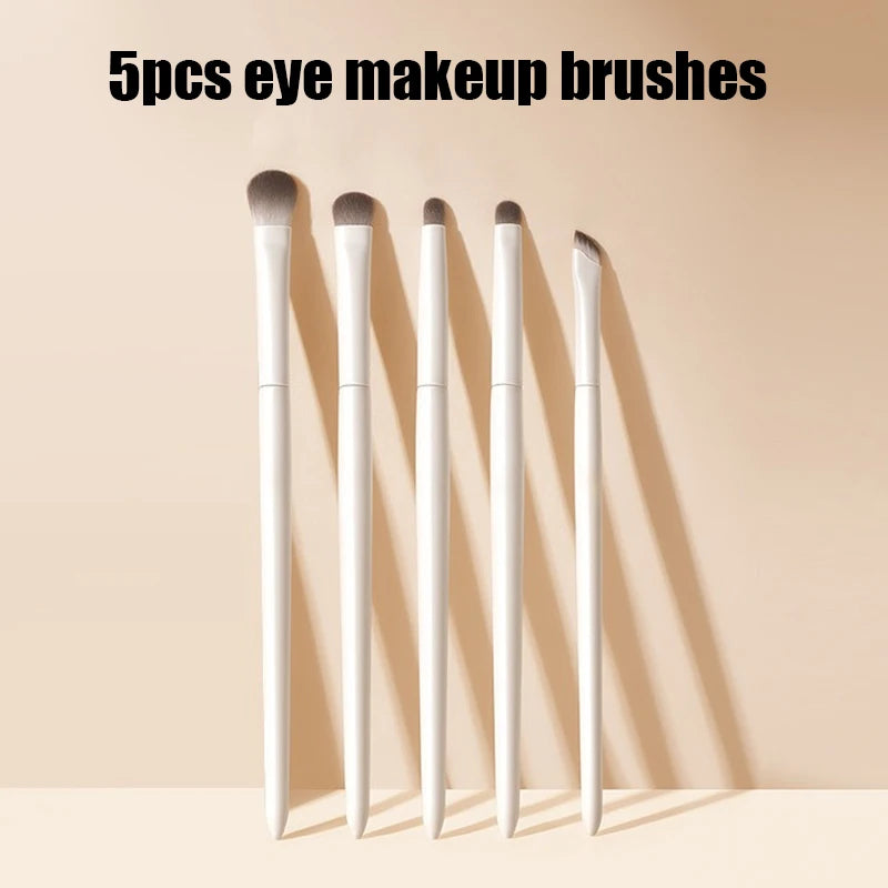 Soft White Eye Makeup Brush Set