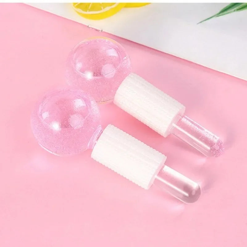 Pink Crystal Ice Face Massage Ball