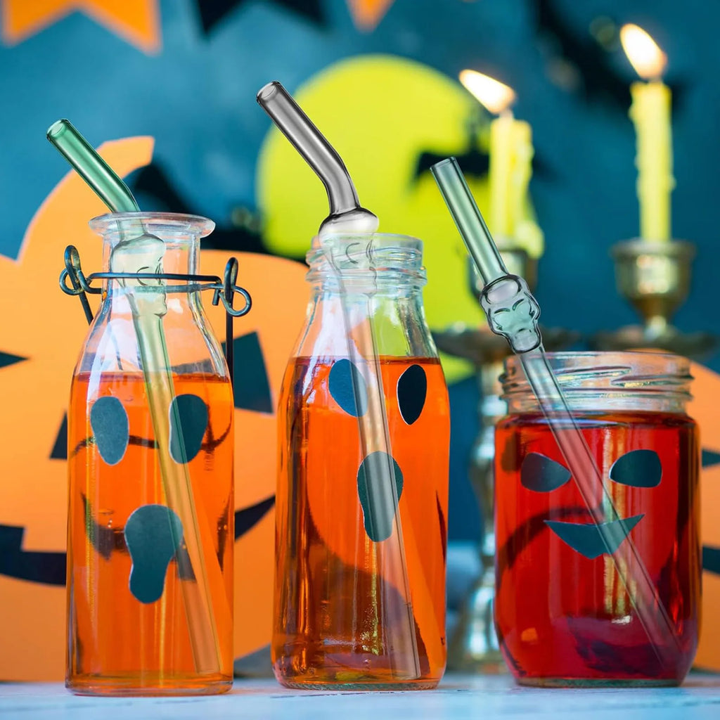 Reusable charm glass straws