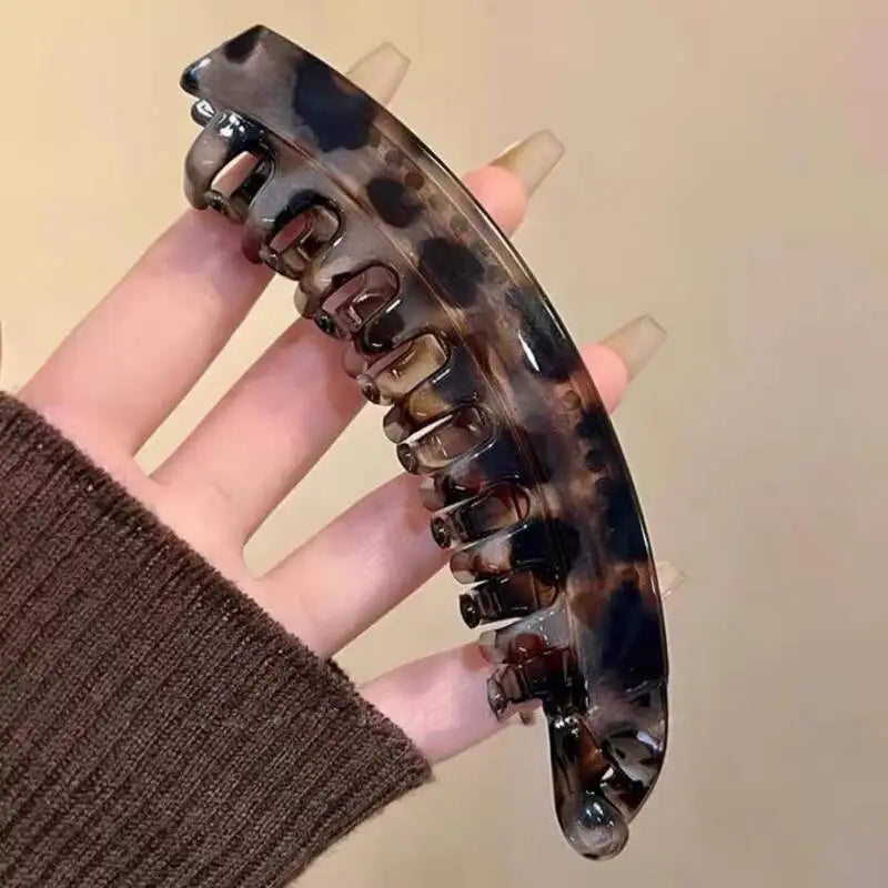 Tortoiseshell Banana Hair Clip 🐢✨