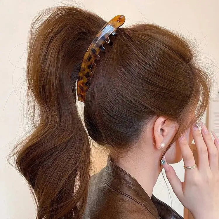 Tortoiseshell Banana Hair Clip 🐢✨