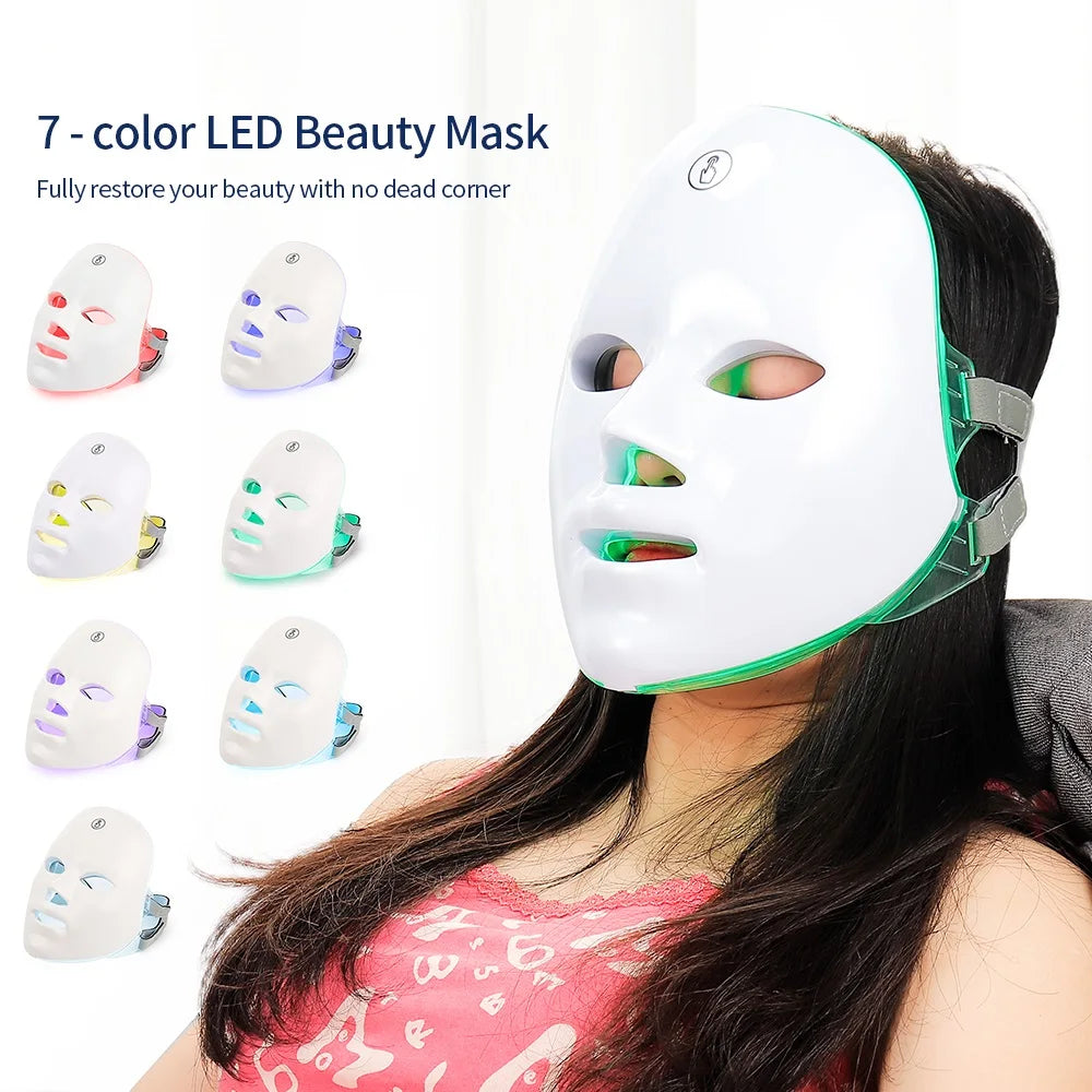 7-Color LED Facial Therapy Mask