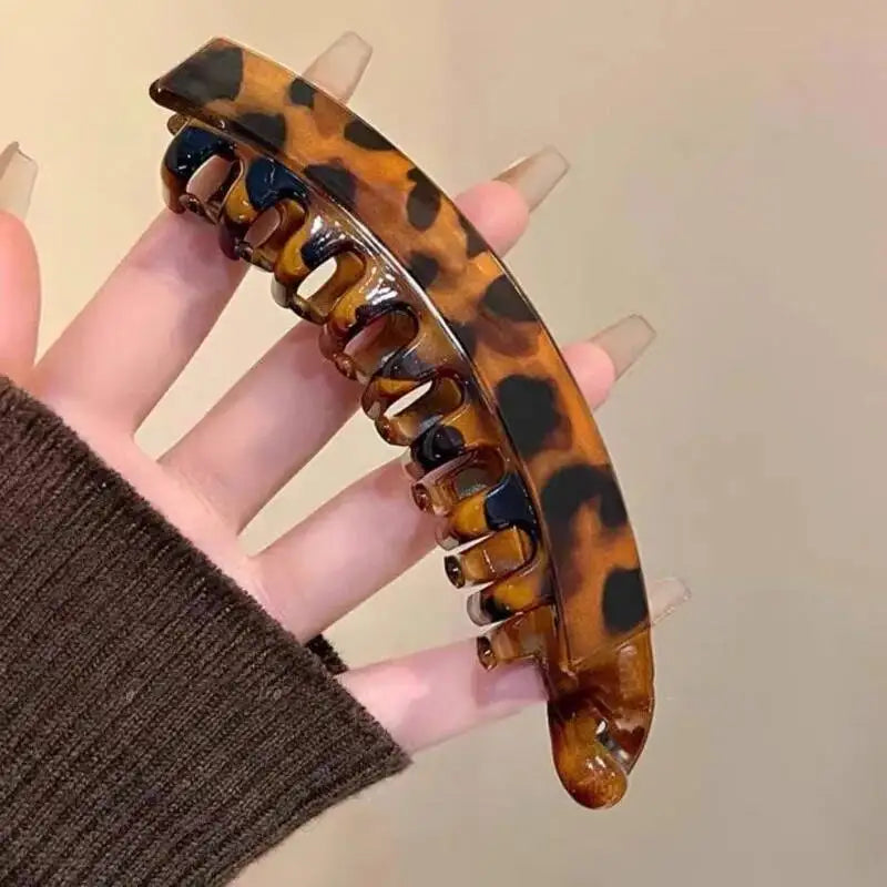 Tortoiseshell Banana Hair Clip 🐢✨