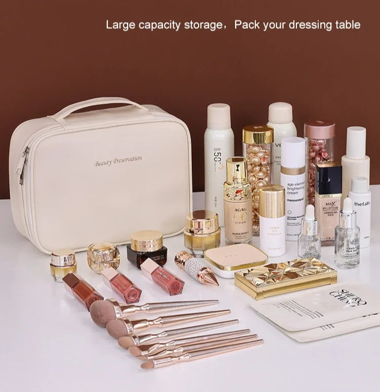 Double-Layer Travel Makeup Organizer