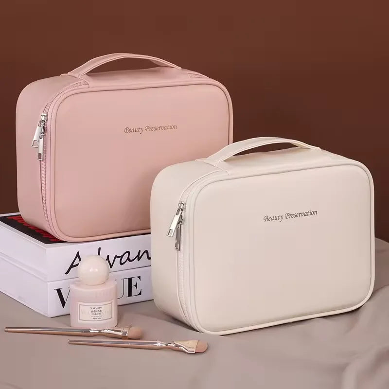 Double-Layer Travel Makeup Organizer