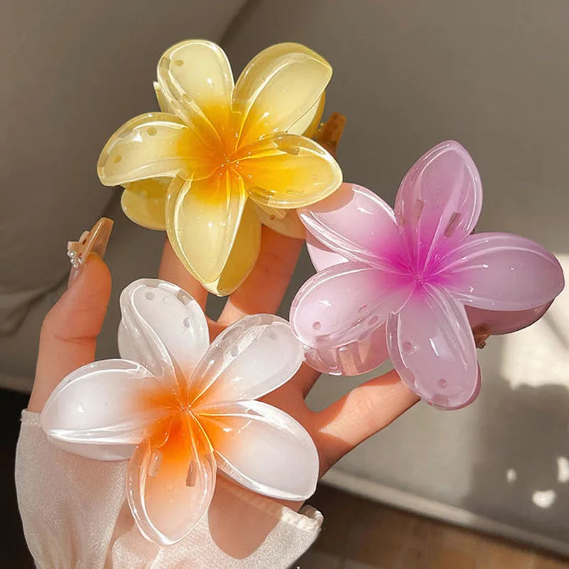 Flower Hair Claw Clips