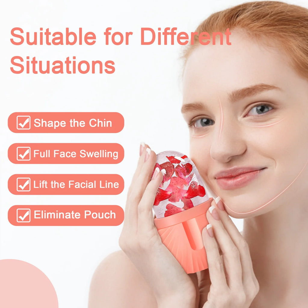 Silicone ice mold for skincare