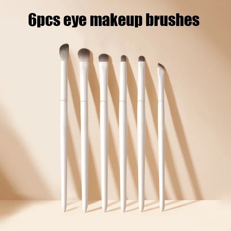 Soft White Eye Makeup Brush Set