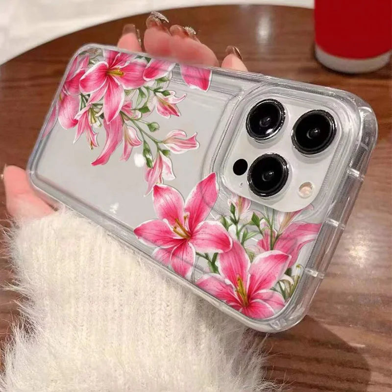 Cherry Blossom Clear Phone Case