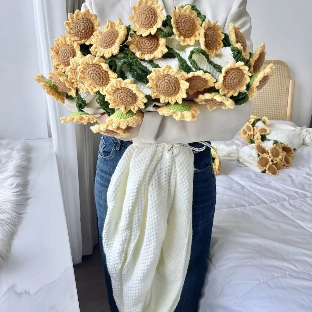Crochet Flower Bouquet Blanket