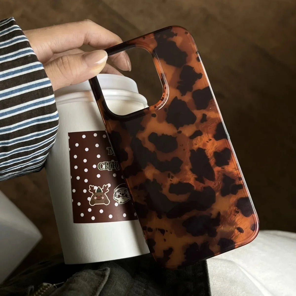 Amber Leopard Print Phone Case