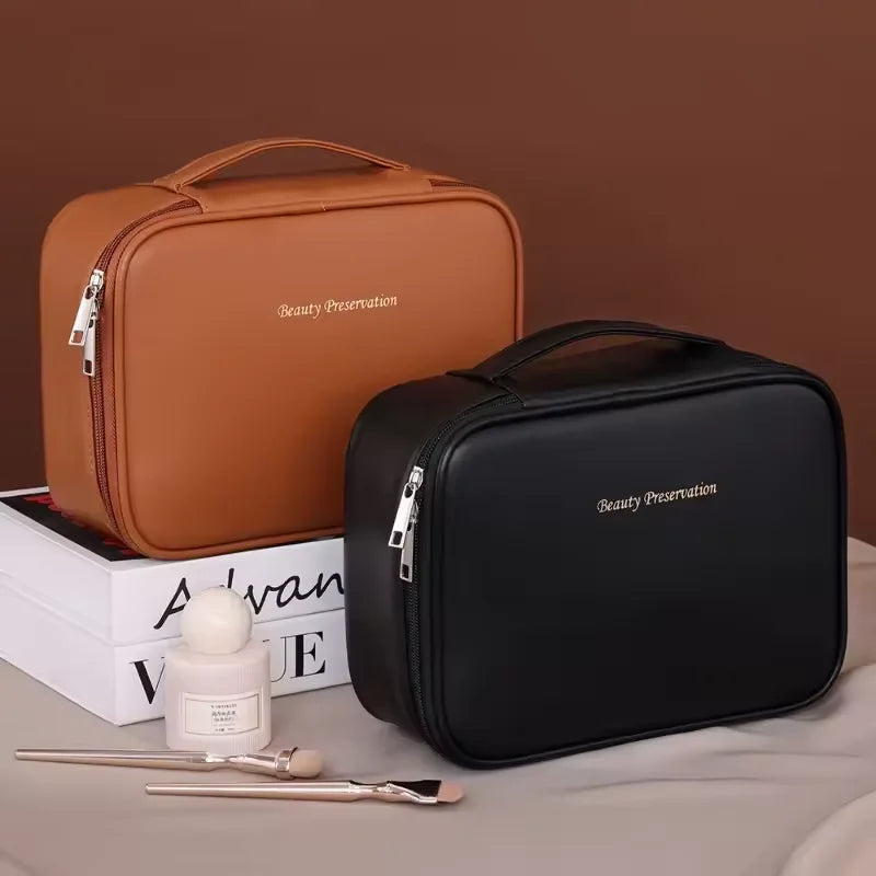 Double-Layer Travel Makeup Organizer