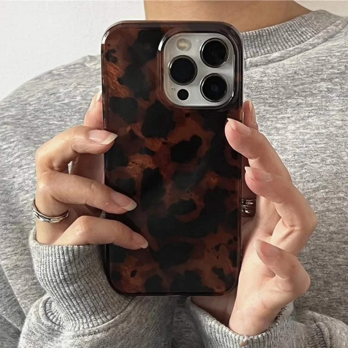 Amber Leopard Print Phone Case