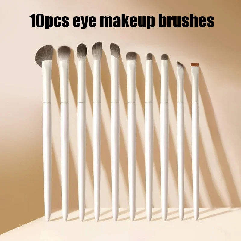 Soft White Eye Makeup Brush Set