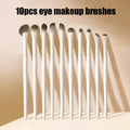 Soft White Eye Makeup Brush Set