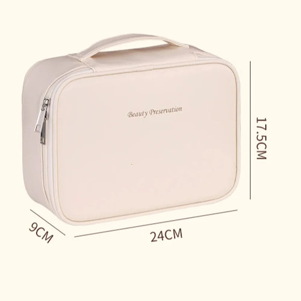 Double-Layer Travel Makeup Organizer