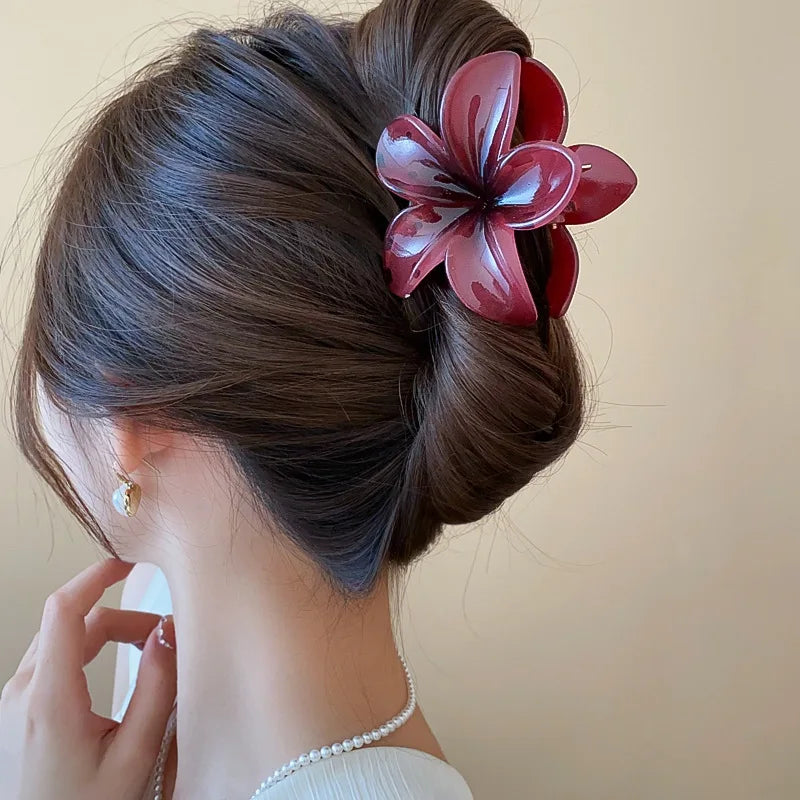 Flower Hair Claw Clips