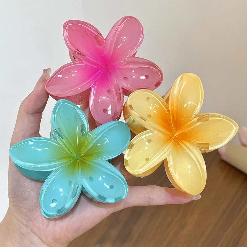 Flower Hair Claw Clips