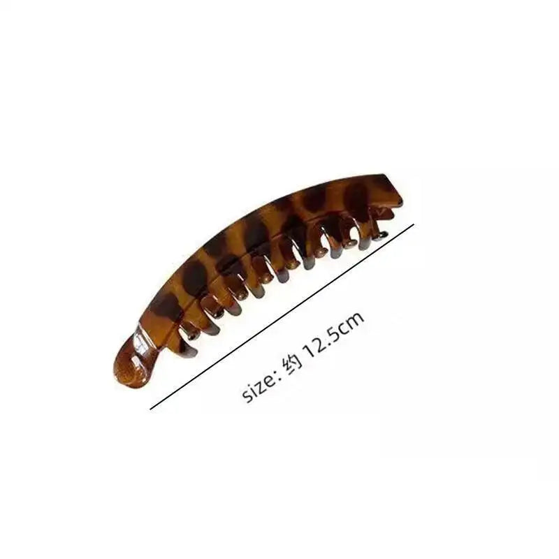 Tortoiseshell Banana Hair Clip 🐢✨