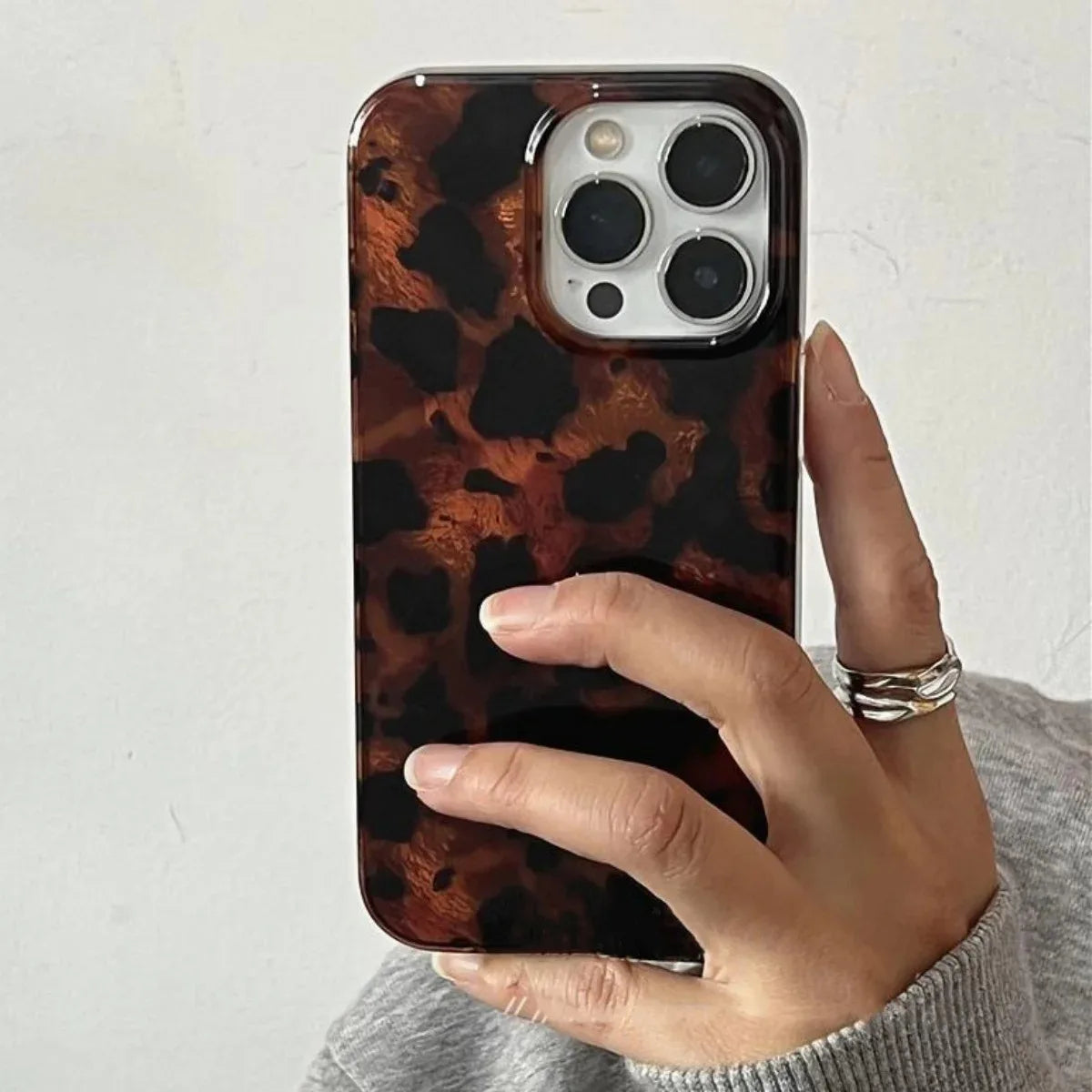 Amber Leopard Print Phone Case