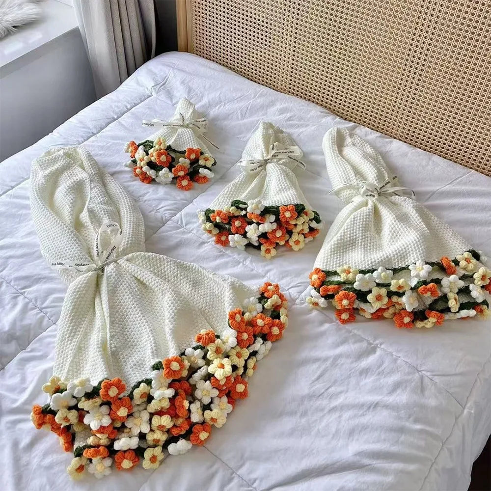 Crochet Flower Bouquet Blanket