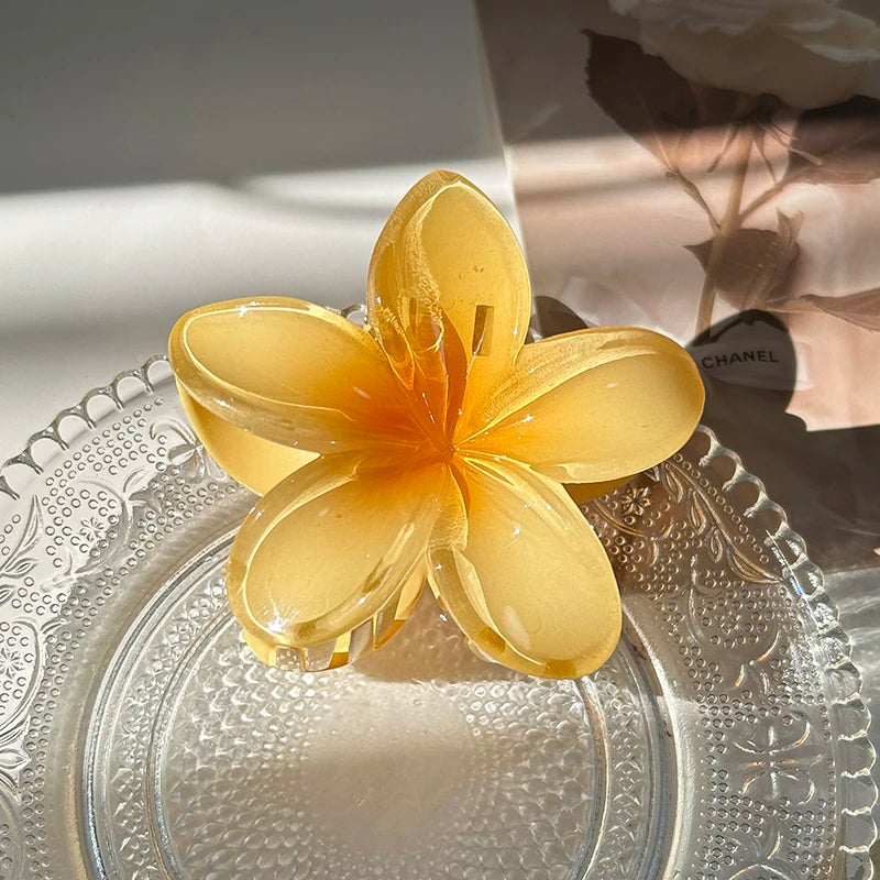 Flower Hair Claw Clips