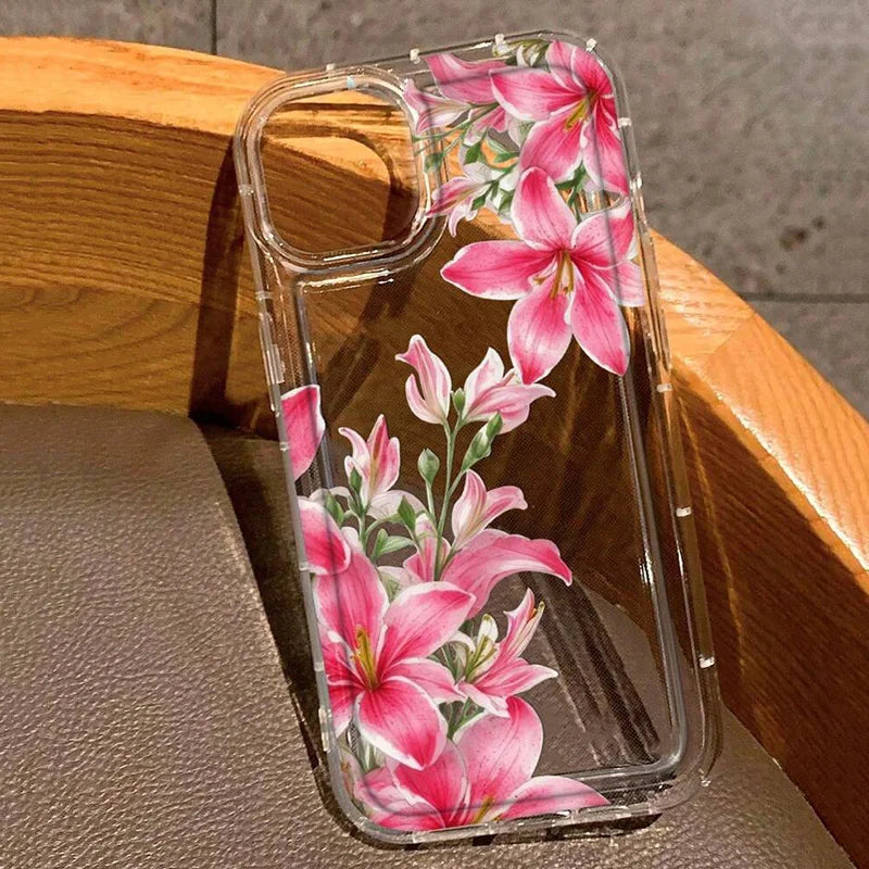 Cherry Blossom Clear Phone Case