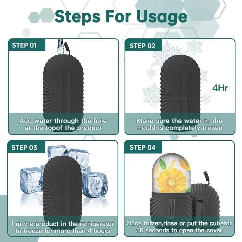 Silicone ice mold for skincare