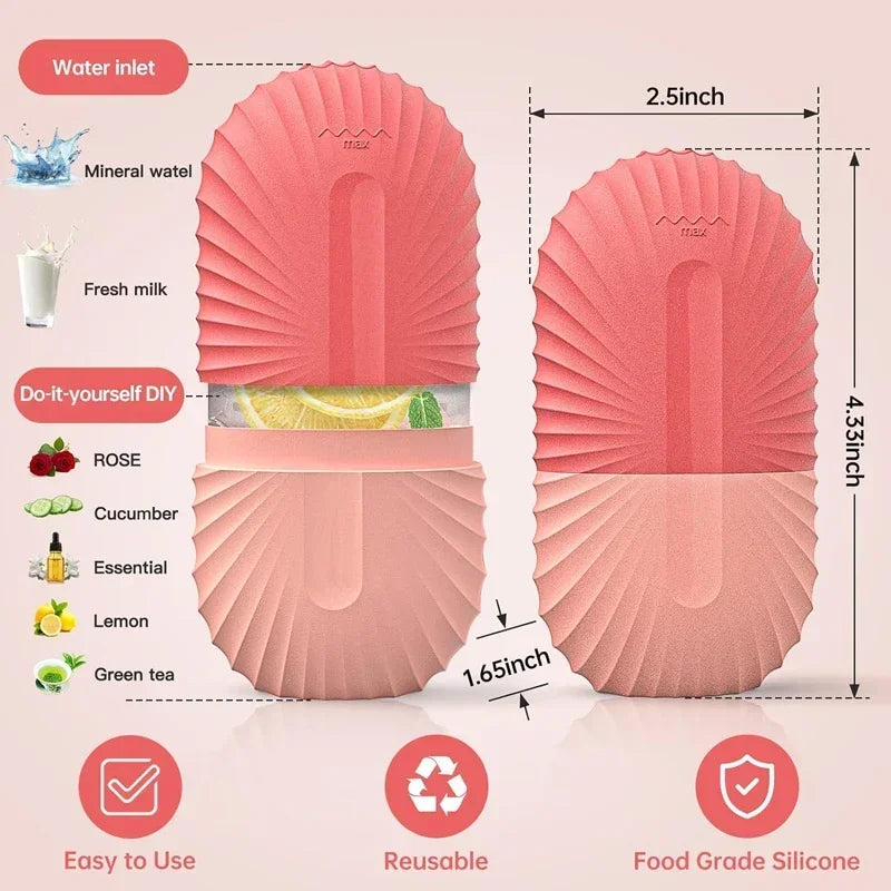 Silicone ice mold for skincare