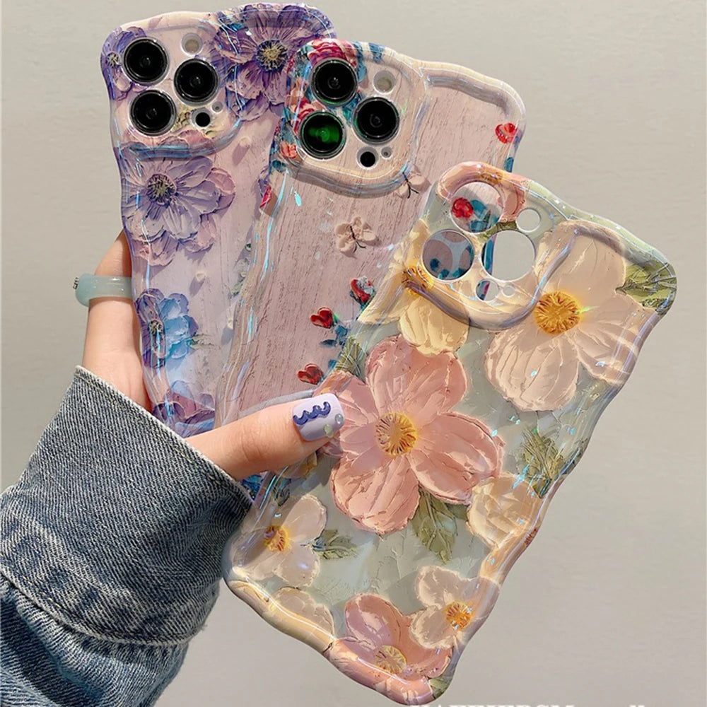 Retro Floral Oil Painting Phone Case