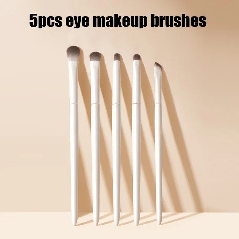 Soft White Eye Makeup Brush Set