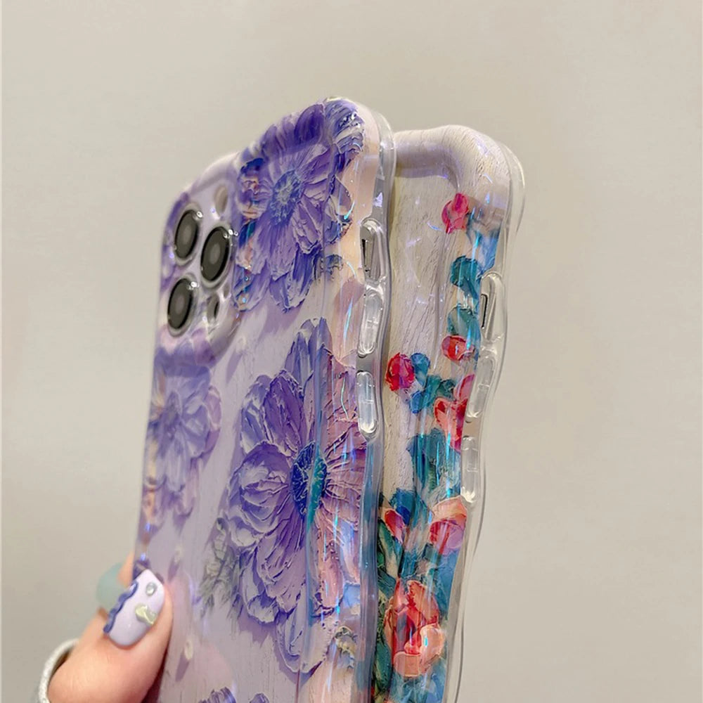 Retro Floral Oil Painting Phone Case
