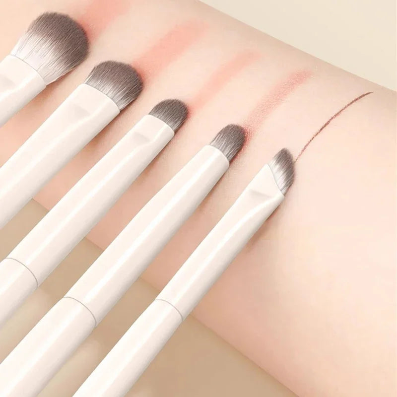 Soft White Eye Makeup Brush Set