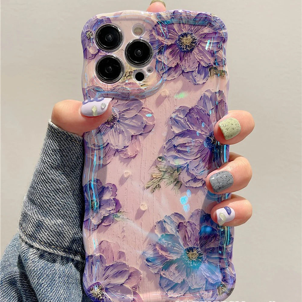 Retro Floral Oil Painting Phone Case