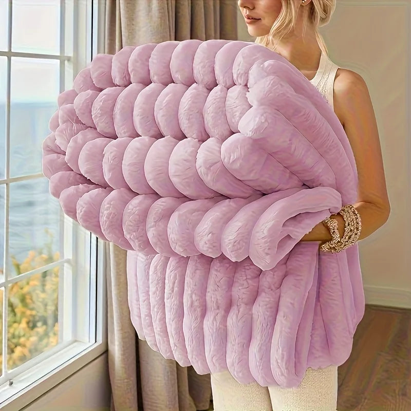 VIRAL striped blanket