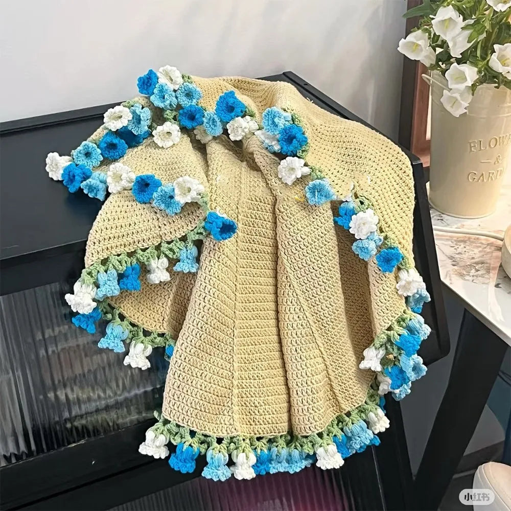 Crochet Flower Bouquet Blanket