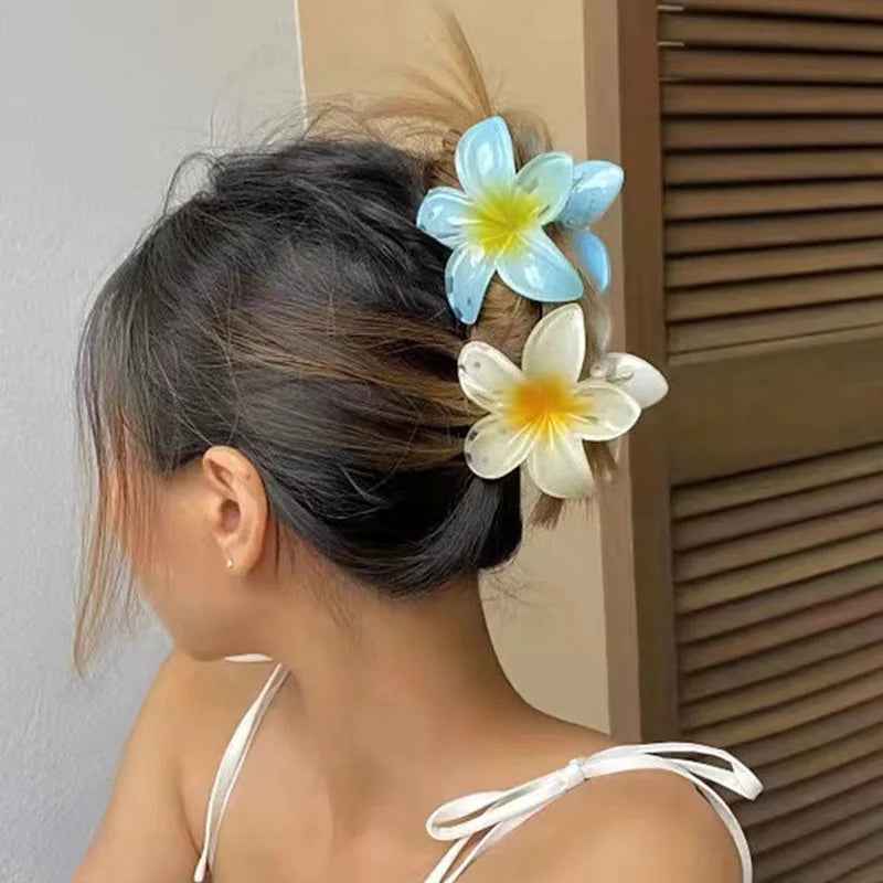 Flower Hair Claw Clips