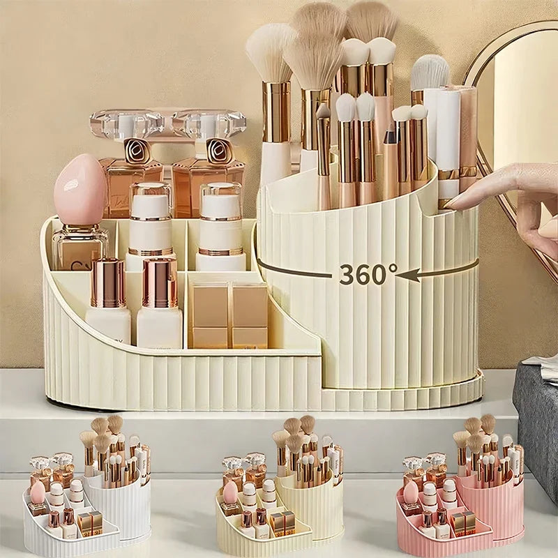 360° Rotating Vanity Makeup Organizer