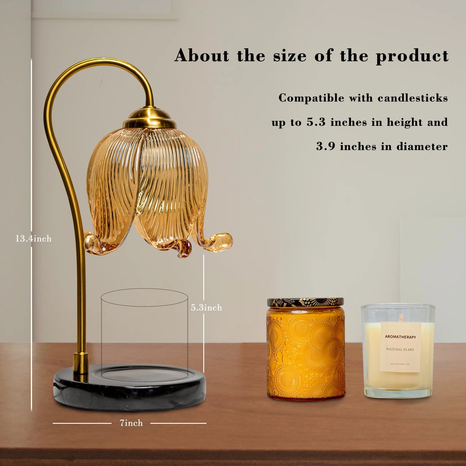 Tulip Flower Warm Candle Lamp