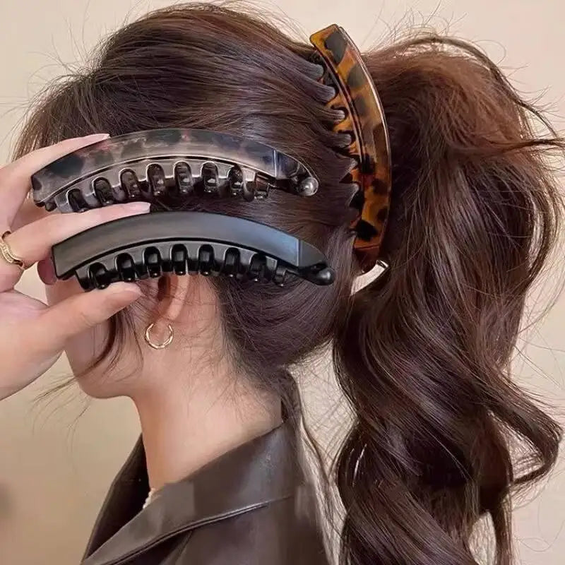 Tortoiseshell Banana Hair Clip 🐢✨