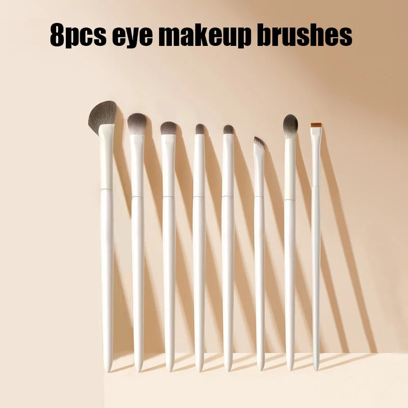 Soft White Eye Makeup Brush Set
