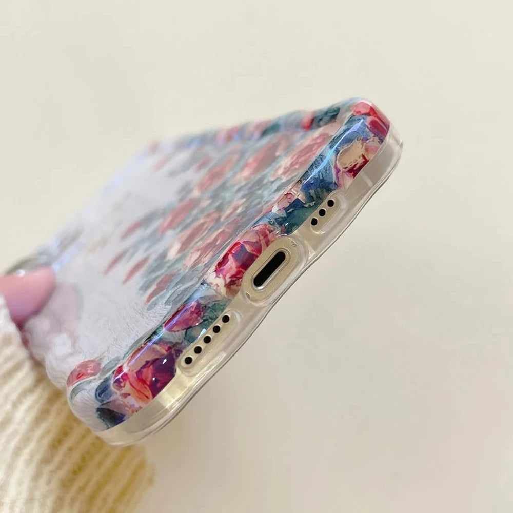 Retro Floral Oil Painting Phone Case