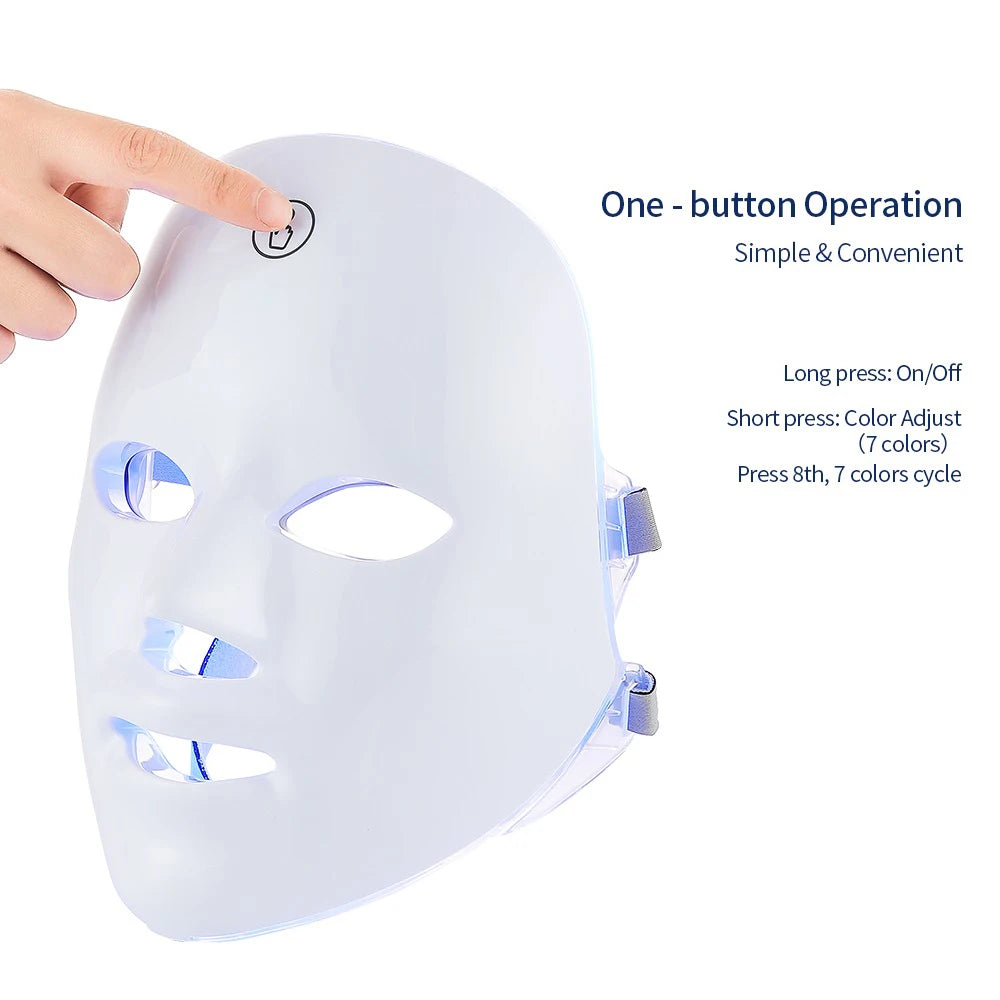 7-Color LED Facial Therapy Mask
