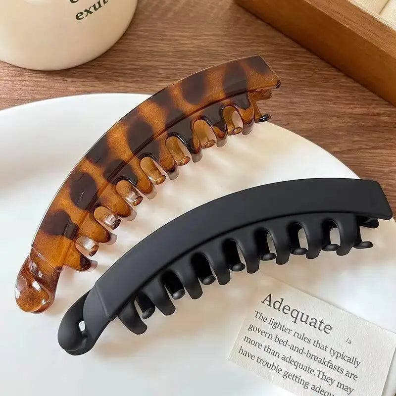 Tortoiseshell Banana Hair Clip 🐢✨