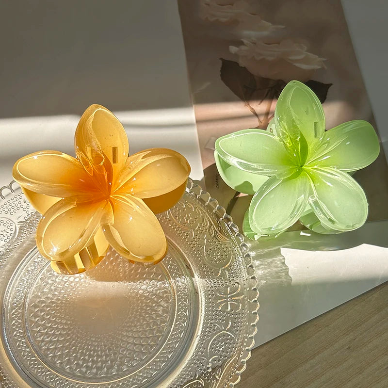 Flower Hair Claw Clips