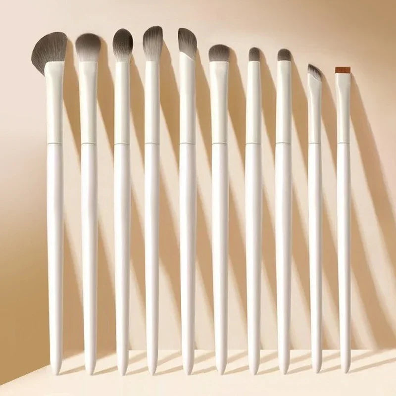 Soft White Eye Makeup Brush Set