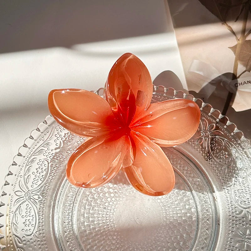 Flower Hair Claw Clips