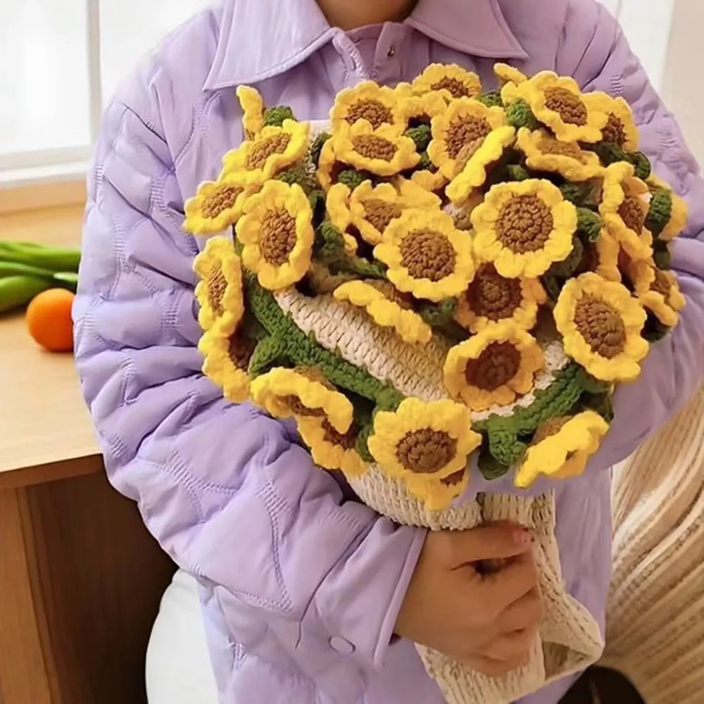 Crochet Flower Bouquet Blanket